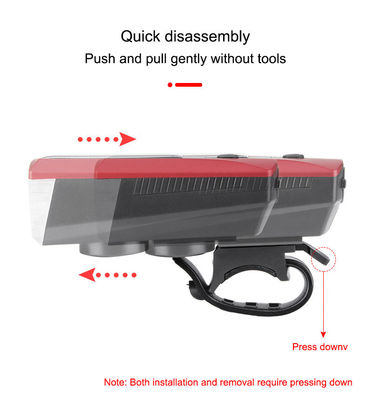 Luz de bicicleta de carregamento solar e USB azul 2000mAh Farol dianteiro para ciclismo rodoviário MTB