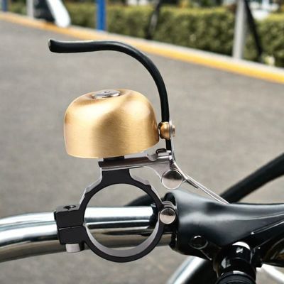 Corno de alumínio para bicicletas clássicas Retro Ciclismo Acessórios de manobras de bicicletas de ouro preto
