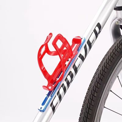 Extensor de porta de garrafas de bicicleta de prata com adaptador de gaiola de garrafas de bicicleta de liga ajustavel