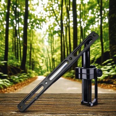 Extensor de porta de garrafas de bicicleta de prata com adaptador de gaiola de garrafas de bicicleta de liga ajustavel