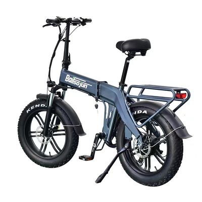 Bicicleta de montanha elétrica dobrável pneu de aço pesado para todo o terreno