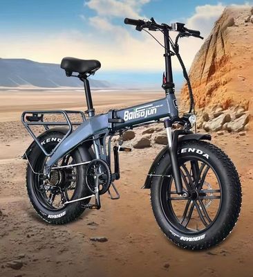 Bicicleta de montanha elétrica dobrável pneu de aço pesado para todo o terreno