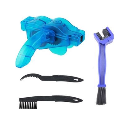 Kit de limpeza de cadeia de esportes ao ar livre com máquina de limpeza de bicicleta