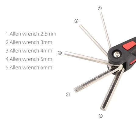 Ferramentas de reparação de bicicletas 18 em 1 Set Hexagonal chave de fenda chave Hex Spoke Chain Removal Tool Essential Bike 280g