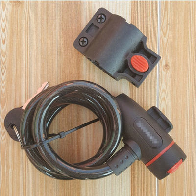 Bloco de segurança de bicicleta anti-roubo bobina de cabo de aço inoxidável para motocicleta de castelo bicicleta MTB bicicleta com 2 chaves
