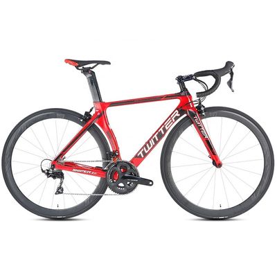 TWITTER R7000-22 Speed Road Bike com freio de disco hidráulico e estrutura de fibra de carbono