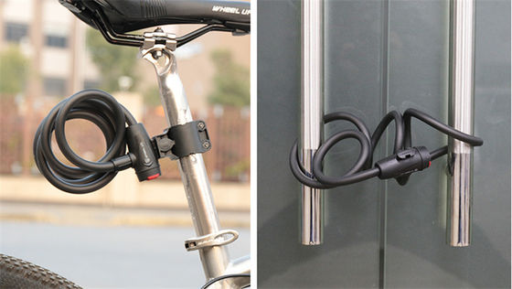 2022 Anti-roubo de bicicleta fechadura de cabo de aço fechadura de segurança portátil para bicicletas de montanha