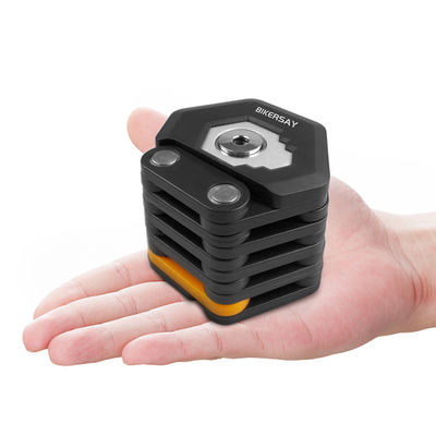 Bicicleta de montanha bicicleta rodoviária fechadura dobrável anti-roubo 85cm com 3 chaves liga de zinco liga de aço