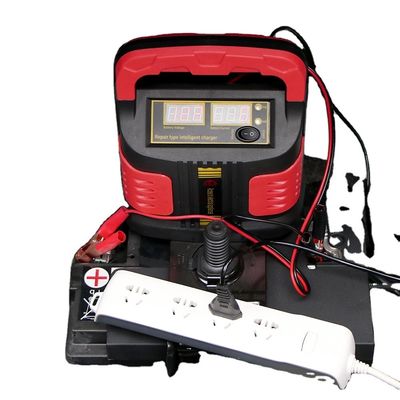 Tiroflx General 15A Carregador de bateria inteligente para automóveis e motocicletas de 12V/24V