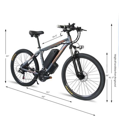 Bicicleta de montanha elétrica de 26 &quot;E-Bike com bateria de lítio de 48V 13Ah e poderoso motor de 500W