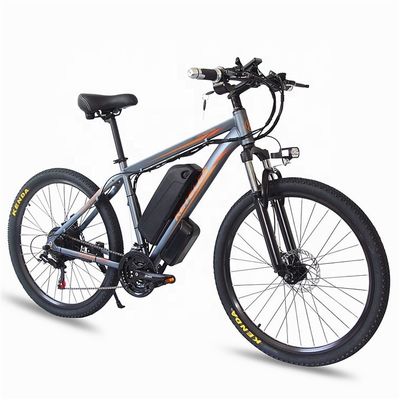 1000W 17.5AH Electric Mountain Bike 26 &quot; Mountain E-bike Motor de eixo traseiro de liga de alumínio