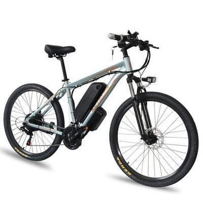 1000W 17.5AH Electric Mountain Bike 26 &quot; Mountain E-bike Motor de eixo traseiro de liga de alumínio
