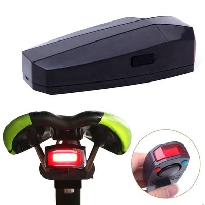 COB Fonte de luz brilhante Alarme anti-roubo de bicicleta sem fio com som de 110 dB
