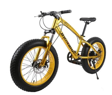 Bicicleta de neve de praia infantil de 20 polegadas 4.0 pneu gordo bicicleta de montanha com 7/21/24/27 velocidades