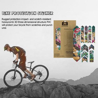Adesivos de bicicleta de PVC para proteção do quadro antiderrapante do MTB e design personalizado da bicicleta de estrada