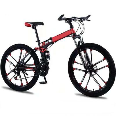 26 polegadas Opp Saco 10 Pcs Homens de Aço Mountain Bike com travão de disco e garfo de alumínio