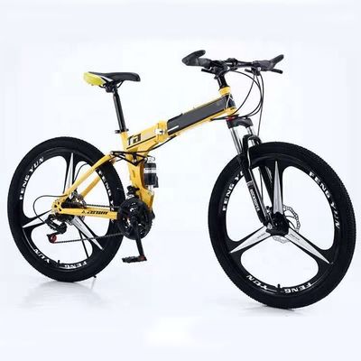 Bicicleta de montanha de 26 polegadas com estrutura de aço carbono e rodas de liga de alumínio de 20 polegadas