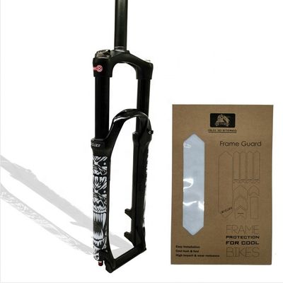 Autocolante de proteção de garfo de bicicleta 3D à prova d'água para proteção decorativa do quadro de bicicleta