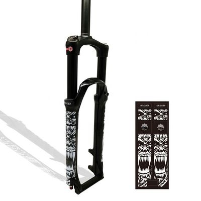 Autocolante de proteção de garfo de bicicleta 3D à prova d'água para proteção decorativa do quadro de bicicleta