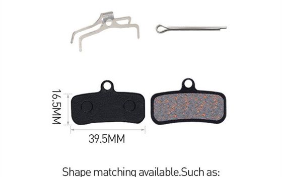 35x30.5mm Red Metal Brake Pad para Resin MTB Mountain Bike Disc Rotor Braking Pads