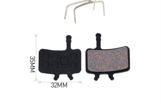 35x30.5mm Red Metal Brake Pad para Resin MTB Mountain Bike Disc Rotor Braking Pads