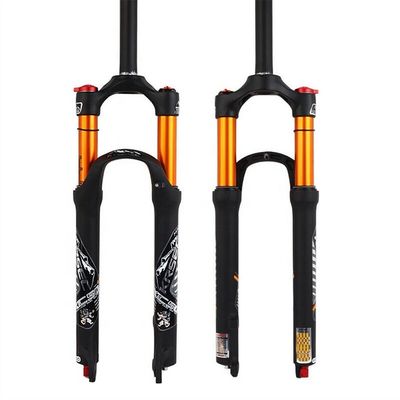 24-28 polegadas MTB Bicicleta Air Shock Forks Suspensão Forks freio para 700c Direção comprimento 220m