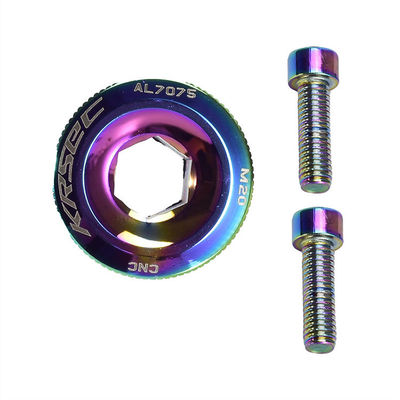 Categoria CRANK 2021 Peças coloridas de alumínio para bicicletas M18/M20 MTB Crankset Cover Screw