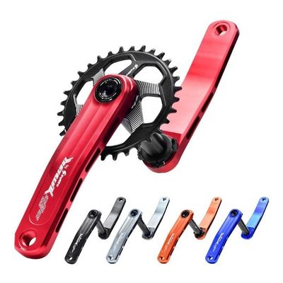 Crankset de bicicleta MTB com anel de cadeia 30/32/34/36/38T e comprimento de manivela de 170 mm