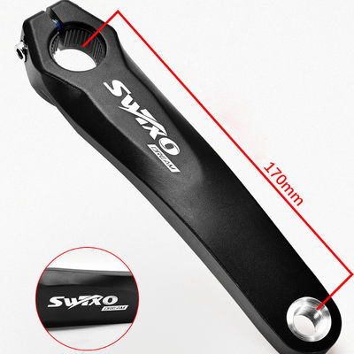 Crankset de suporte inferior de bicicleta de montanha com braço de manivela de 170 mm e roda de cadeia 32/34/36/38T