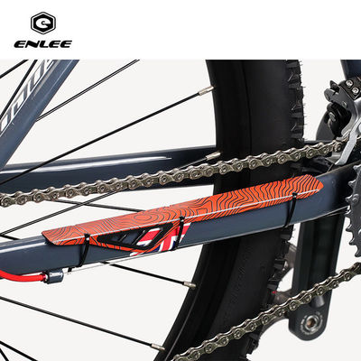 Protector de cadeia de proteção de estrutura de bicicleta em preto 26x6.3x0.07cm para ciclismo e bicicletas
